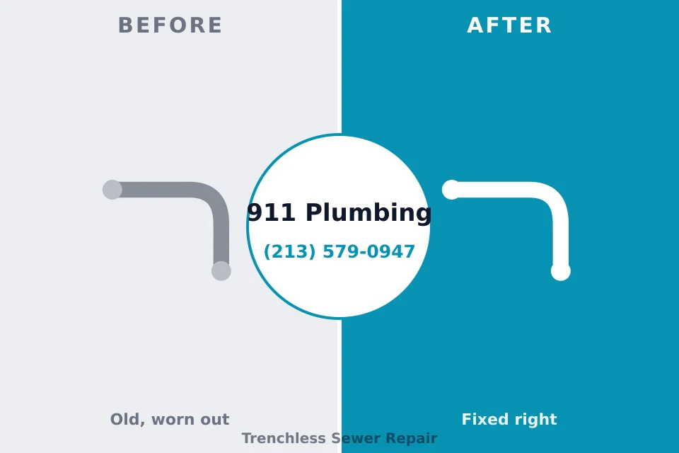 Before and after: plumbing repair Strawberry Plains, TN